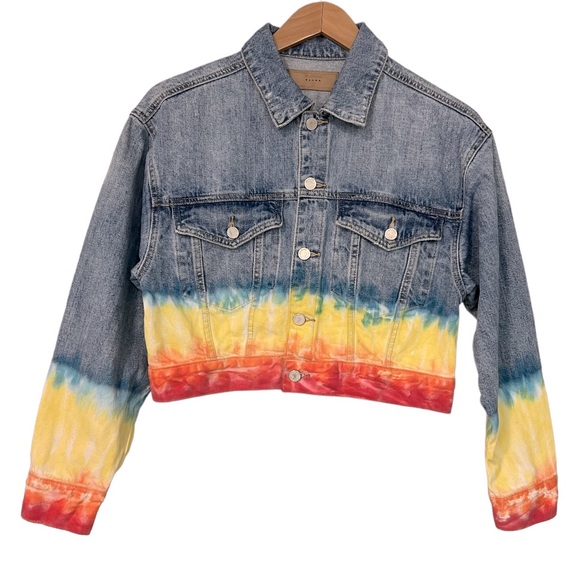 Blank NYC rainbow denim jacket. - Picture 4 of 8
